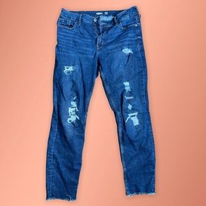 Distressed Mom Jeans